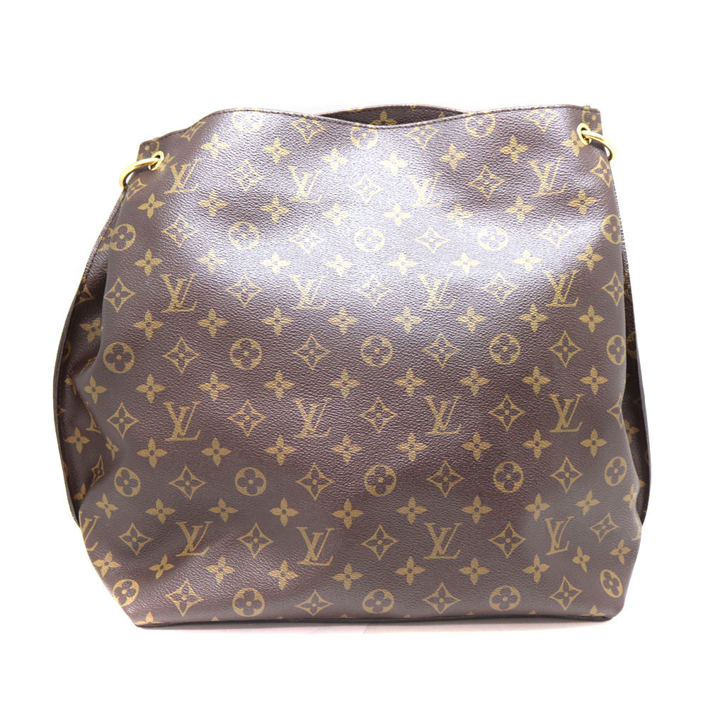 Louis Vuitton Bag Monogram Handbag Shoulder Brown Metis